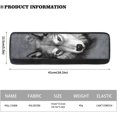 thumbnail image 3 of HUISEFOR Refrigerator Door Handle Cover Decorative Kitchen Appliance Handle Cover Door Handle Protector Dust Cloth Cover 2pc Set,3D Animal Wolf Printed, 3 of 6