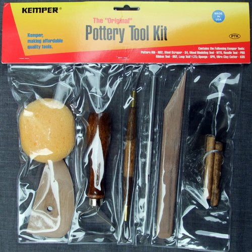 Kemper Pottery Tool Kit: The Original 8-Piece Pottery Tool Set 
