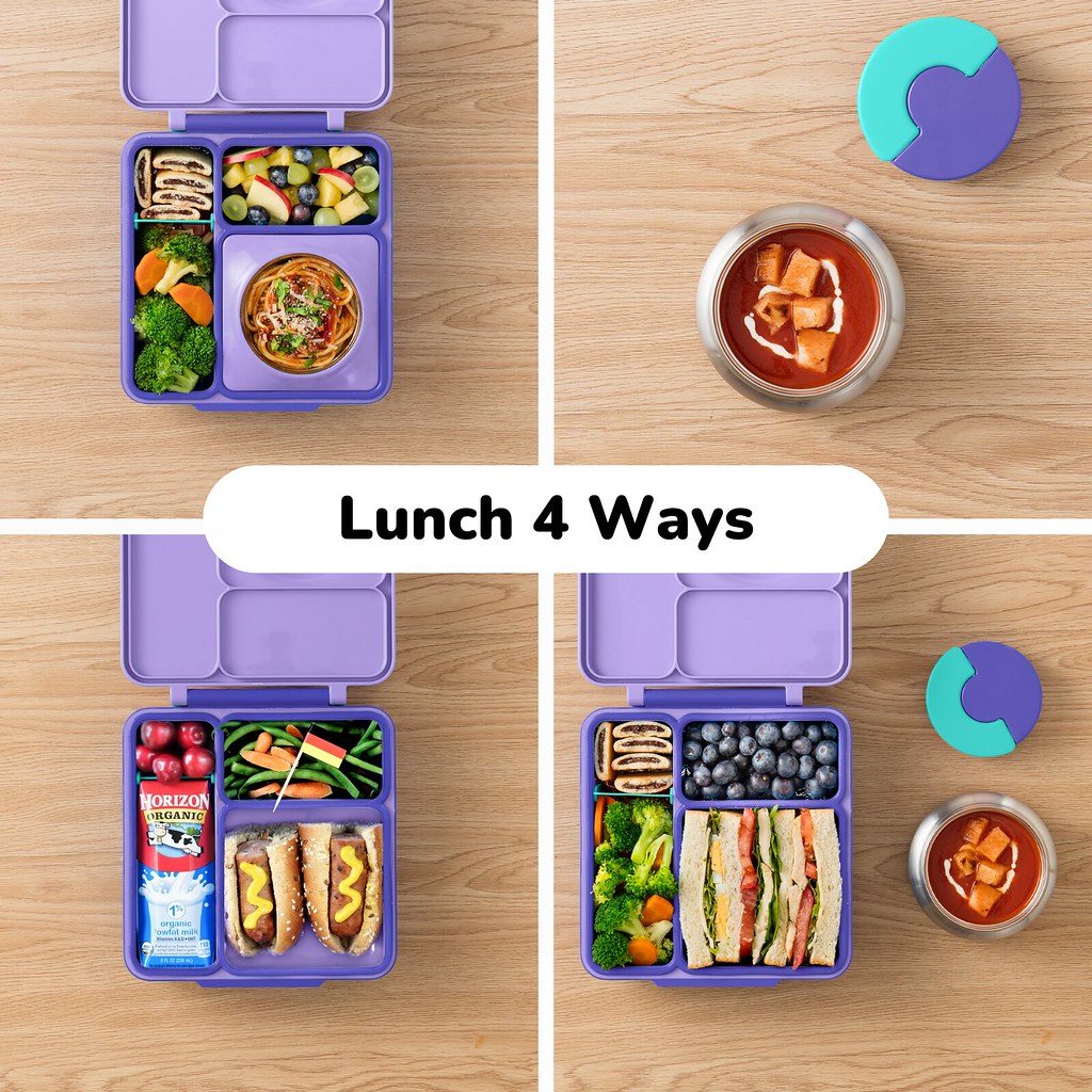 OmieBox Insulated Bento Lunch Box, Purple photo 5