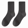 thumbnail image 4 of Ccpelsie Womens Casual Socks Solid Color Soft Cotton Breathable Crew Socks for Daily(A01-F,One Size), 4 of 4