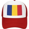 thumbnail image 2 of Flag of Romania Mesh Back Trucker Cap Baseball Cap, 2 of 8