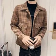 thumbnail image 5 of Chaquetas de lana y mezclas para hombre Abrigos ajustados de alta calidad para hombre Marcas originales Ropa estética barata Oferta Reseñas coreanas Muchas, 5 of 5