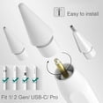 thumbnail image 2 of Set de puntas de repuesto SIXFU para Apple Pencil, 4 piezas, metal, 2 of 7