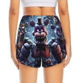 thumbnail image 2 of Lsque Five Nights At Freddy'S Printed Women's Running Shorts with Liner Pockets,Elastic Quick Dry Workout Athletic Gym Yoga Shorts,Womens High Waist Shorts-Large, 2 of 9