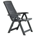 thumbnail image 4 of vidaXL Chaises Longues de Jardin 2 Pcs Plastique Anthracite, 4 of 5