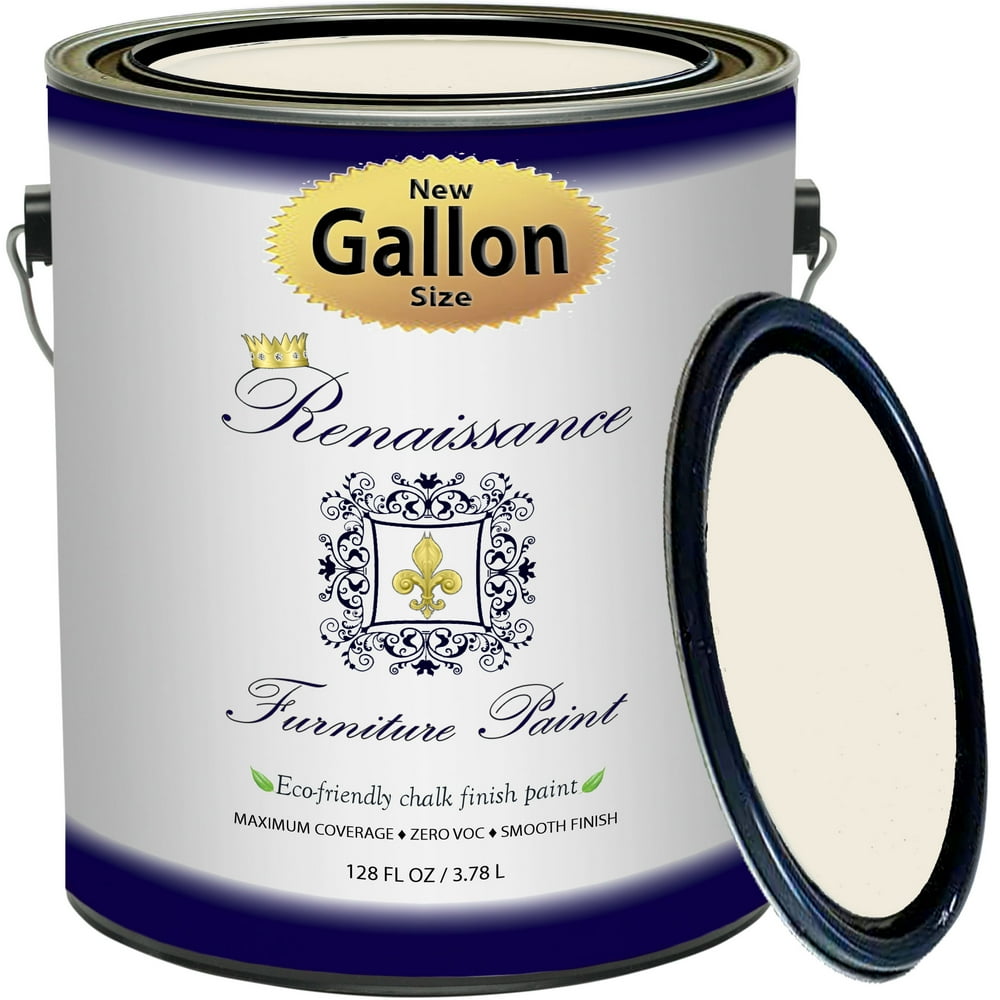 Renaissance Chalk Finish Paint Ivory Tower Gallon (128oz) Chalk