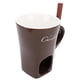 thumbnail image 1 of Taza De Fusión De Queso Cerámico, Taza De Fondue De Chocolate Distintiva Con Horquilla, Segura Para Vela, Mantequilla, Fusión De Queso, Lavavajillas Seguros, 1 of 7