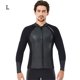 thumbnail image 3 of DIVE SAIL Traje de buceo 2MM Pantalones cortos de manga larga Traje de neopreno Rash Guards Artesanía exquisita Sensación de cuerpo fresco Snorkel Trajes camisa masculina L Methold OD019363-03, 3 of 6