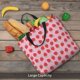 thumbnail image 5 of Fotbe Hand Drawn Strawberry Bolsa Tote con Estampado para Mujer, Bolsos con Cremallera, Bolsa de Hombro Casual de Gran Capacidad con Bolsillos Internos, 5 of 7