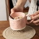 thumbnail image 2 of de Cerámica Rosa de 300 Ml con Asa en Forma de Corazón, Ideal para Café, Leche, Avena, Agua, Regalo de San Valentín., 2 of 5