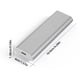 thumbnail image 5 of M.2 Mobile HDD Box Anuminum Alloy USB3.1 Dispositivos de almacenamiento (Silver NVMe/SATA) Tmvgtek Para estrenar, 5 of 8