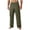 Army Green, variant on Men's Combat Trousers Elasticated Waist Cargo Pants Smart Classic Straight Leg Flat Front Trouser Athletic Joggers Comfort Workout Running Sweatpants with Multi-Pockets