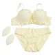 thumbnail image 2 of Ladies Lingerie Set Bra and Panties Cotton Lace Yellow 75B 1Set, 2 of 5