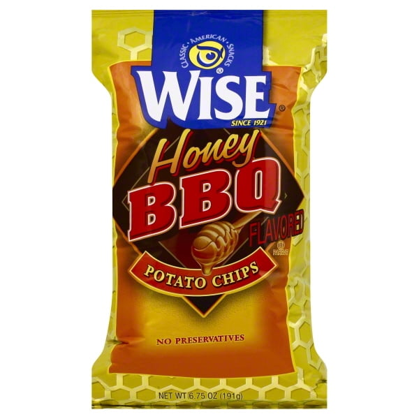 Wise Honey Bbq Flavored Potato Chips 6 75 Oz Walmart Com