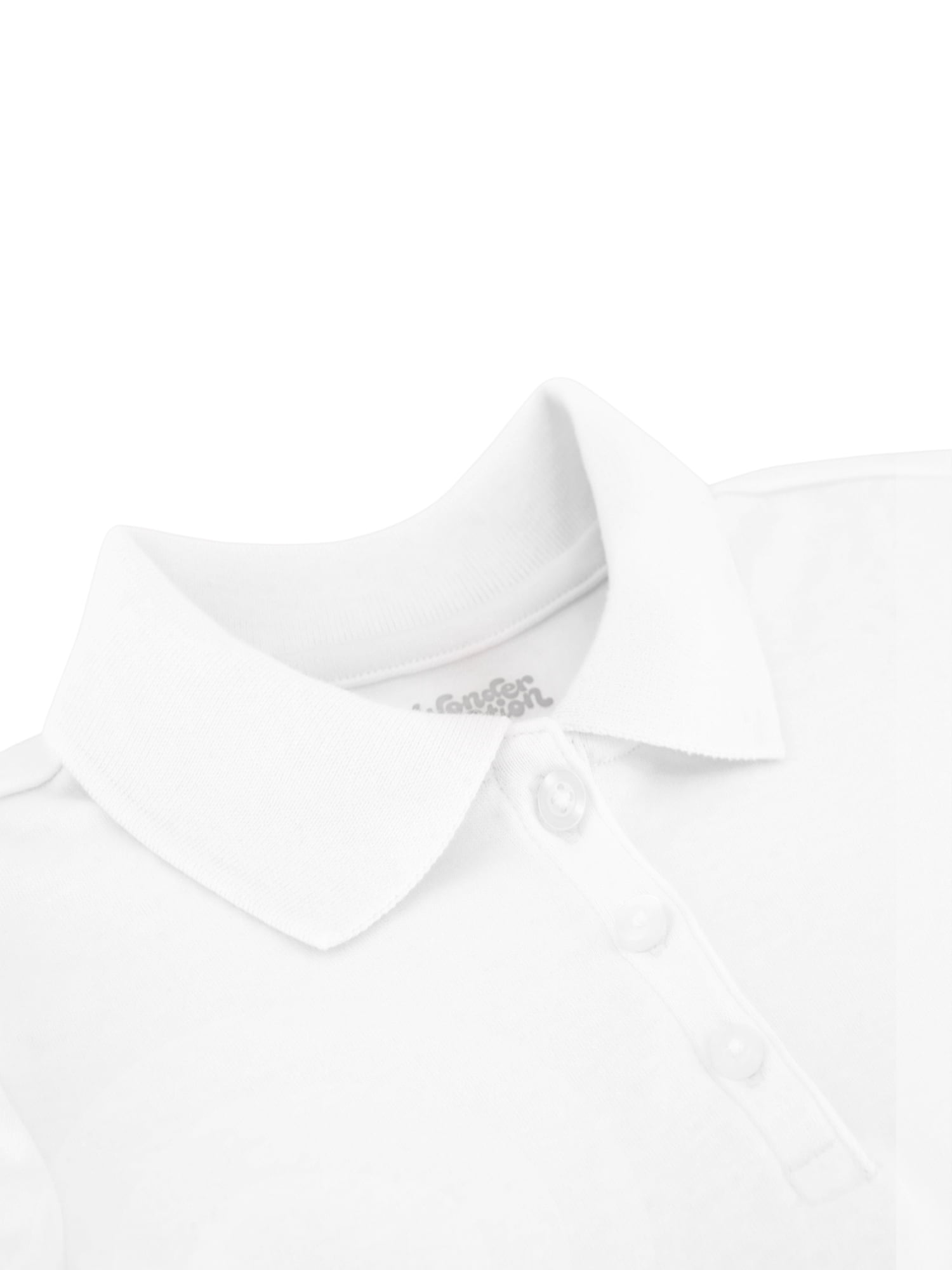Wonder Nation Girls Polo Shirt with Short Sleeves, Sizes XS-XXL