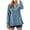 bleu, variante sur Chemise Décontractée Coupe Ample Manches Longues Haut Couleur Unie Respirant Mélange de Lin Blouse pour Confort Quotidien