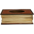 thumbnail image 4 of Antique Book Design Wood Bathroom Facial Tissue Dispenser Box Cover/Novelty Napkin Holder…, 4 of 4