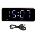 thumbnail image 1 of Reloj despertador Altavoz Bluetooth Vevor sin distorsión carga USB espejo pantalla reloj Digital portátil Altavoz inalámbrico rosa, 1 of 5