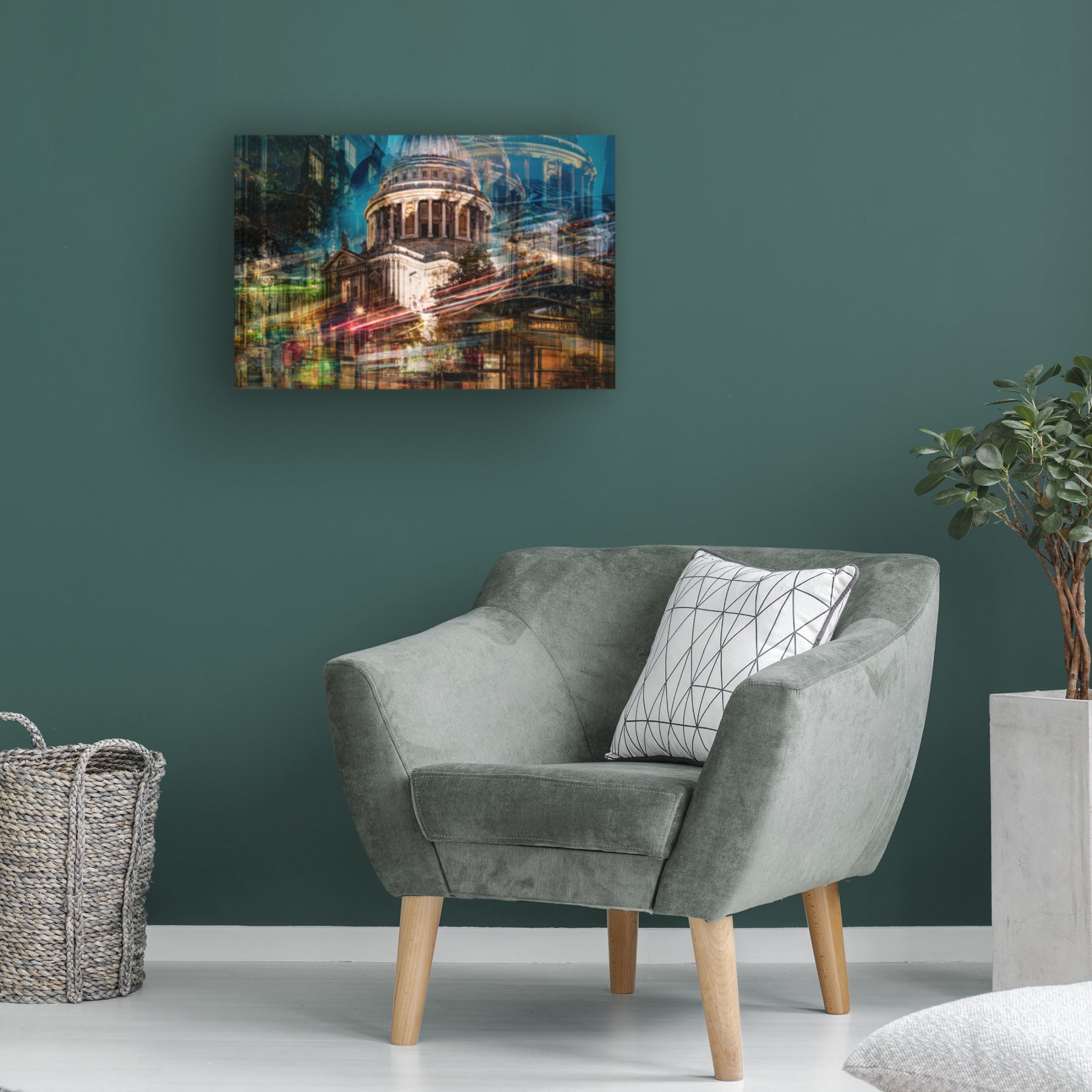 Trademark Fine Art Frank Scheil Night At St. Pauls Canvas Wall Art