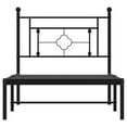 thumbnail image 4 of Pemberly Row Contemporary Powder-Coated Steel Twin Bed Frame in Black, 4 of 12