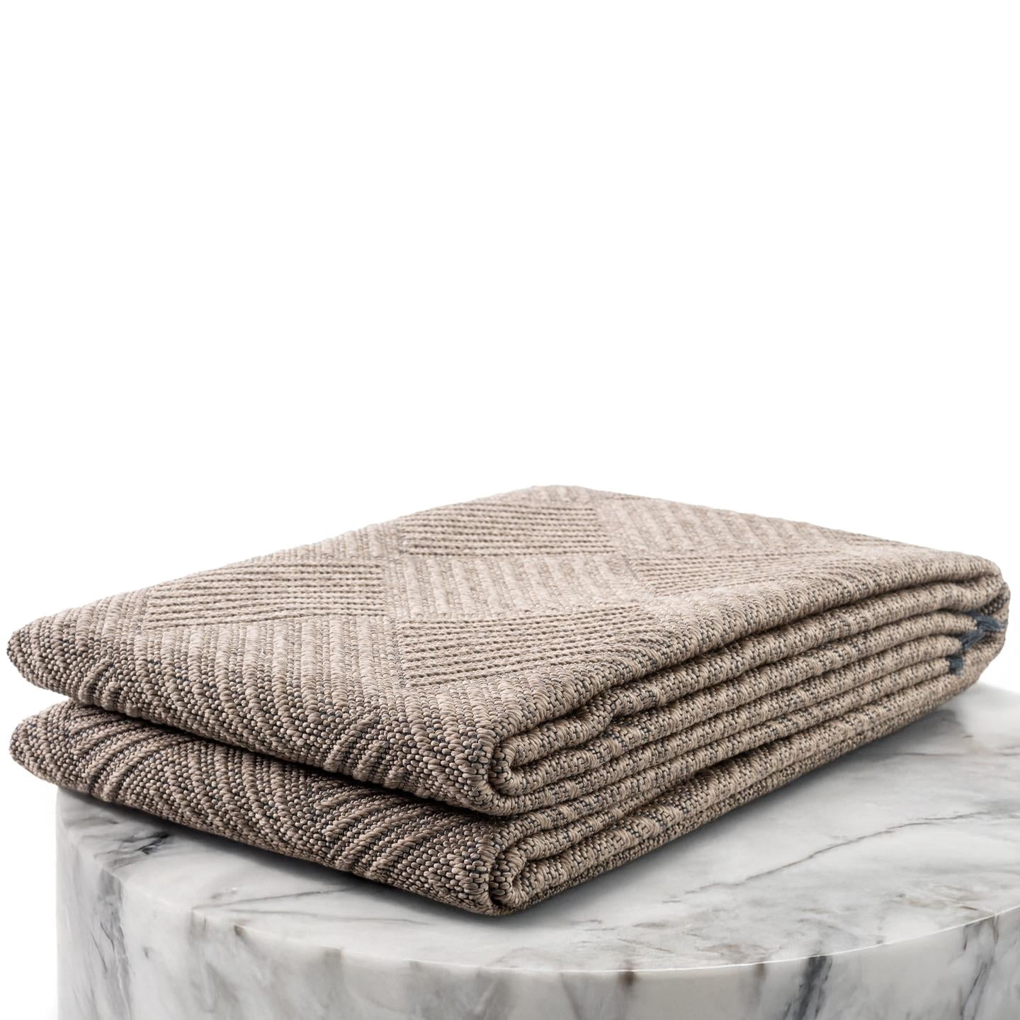 Luxe Weavers Geometric Non-Slip Brown 8x10 Washable Area Rug, Modern Carpet