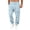 Light Blue, variant on Cargo Work Pants for Men Solid Color Plus Size Drawstring Elastic Waist Pants with Multiple Pockets Breathable Long Trousers for Outdoor Daily Work