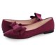 thumbnail image 2 of Zapatillas de ballet TN TANGNEST para mujer, ante rojo vino, talla 39 (7.5), elegantes, 2 of 7