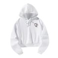 thumbnail image 3 of La Sudadera con Capucha de La Parte Superior de de Las Mujeres Remata La Sudadera con Capucha para El Trabajo, La Oficina, Los Deportes, La Blanco, 3 of 8