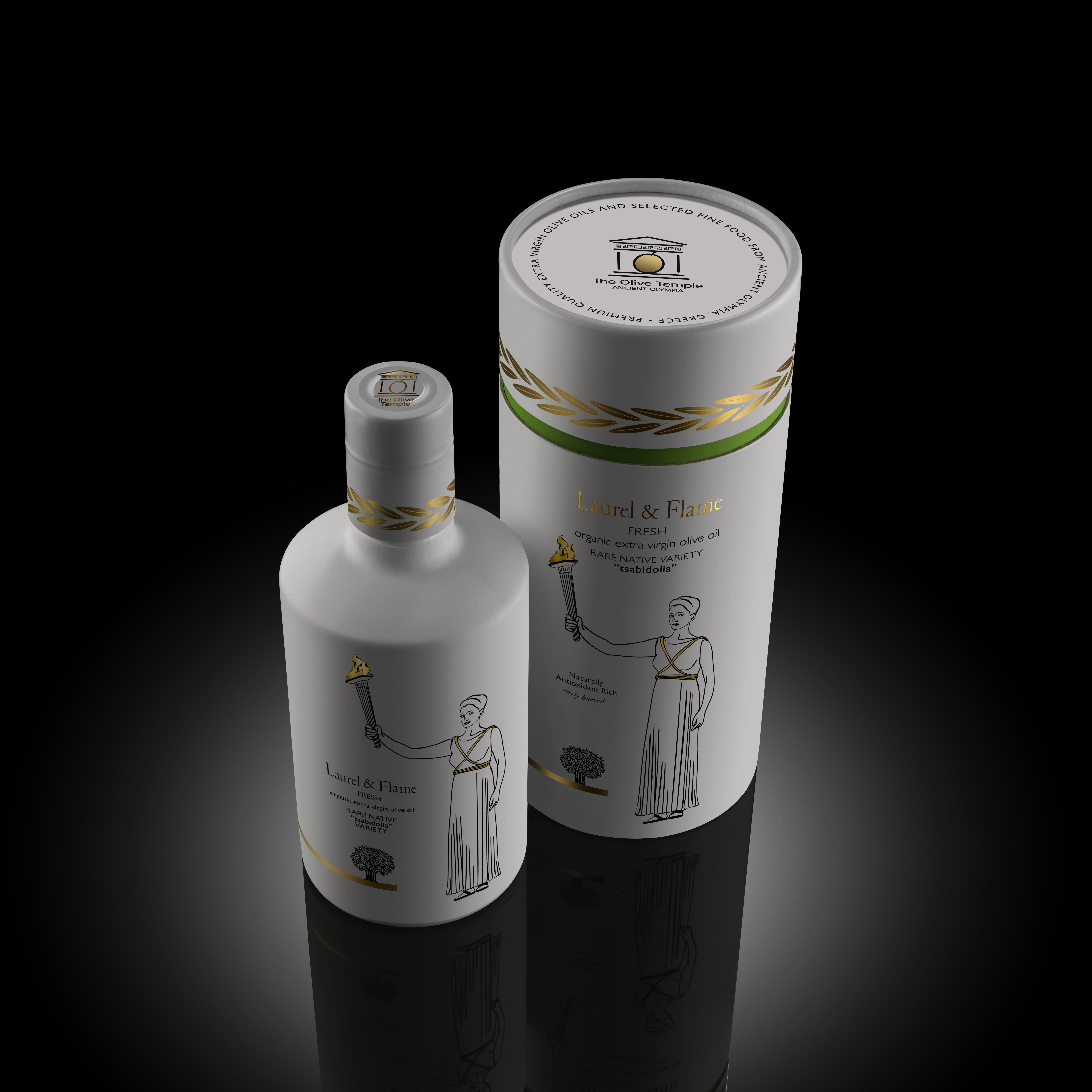 Laurel & Flame Fresh Organic, Top Polyphenols, Extra Virgin Olive Oil, Raw & Unprocessed, 500 ml