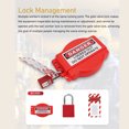 thumbnail image 4 of Adjustable Valve Lock, Gate Valve Lockout Device High Temp Resistance Lightweight  for Isolation Locking for 25-165mm Handle, 4 of 8