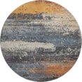 thumbnail image 2 of Addison Rugs Mayfield Premium Machine Washable Transitional Modern Blue Round Rug, 8' x 8', 2 of 6