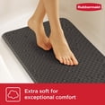 thumbnail image 6 of Rubbermaid Soft Foam Tub Mat, Non-Slip Bath Mat with Quick-Drain Holes, BPA-Free TPE, 35.88" x 17", Black, 6 of 11