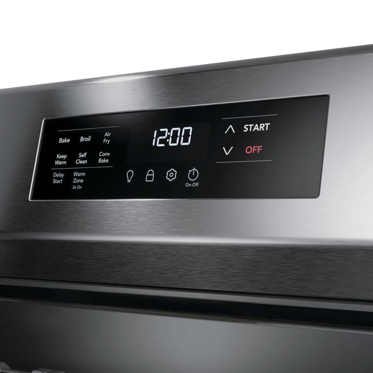 Frigidaire FCRG3083AS 30" Wide Slide-In Gas Range with Air Fry, Stainless Steel