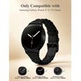 thumbnail image 6 of Wearlizer Leather Band Compatible with Samsung Samsung Galaxy Watch 9/8 40mm 44mm/ 8 Classic 46mm Band Women, Handwoven Braided Genuine Leather Soft Thin Wristband, 6 of 7