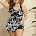thumbnail image 5 of Itsame Beach Women's Swimsuits Sets, Printed 1 Piece Swimsuits Black, 5 of 6