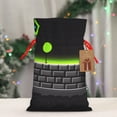 thumbnail image 4 of Yiaed Geometry Dash Print Christmas Small Burlap Bags with Drawstring, Burlap Gift Bags Christmas Linen Treat Sacks Gift Wrapping Bags Xmas Holiday Party-Medium, 4 of 7