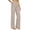 A2 Beige, variant on Women’s Cotton Linen Blend Long Pants Relaxed Fit Travel Pants Elastic Waist Pants Casual Resort Wear Comfort Pants Loungewear Vacation Beach Pants Lightweight Summer Coffee M