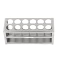 thumbnail image 1 of Stainless Steel Test Tube Holder Rack 20-Holes for Φ10-20mm Tubes Multifunctional with Highly Polished, 1 of 7