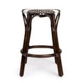 thumbnail image 5 of Home Square 3 Piece Rattan Counter Stool Set in Dark Brown and White, 5 of 8
