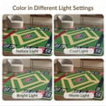thumbnail image 7 of ODIKA 2'x3' Washable Accent Rug Pet Friendly, Bedside Mat Field Sport Scoreboard Layout With Plate Center Emblem Baseball Flowing Dynamic for Bedroom, Nursery, RV, 7 of 7
