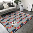 Area Rugs For Living Room Decor, Dachshund Dog Puppy No.1012 Anti Slip