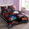 thumbnail image 2 of Juego de cama de tres piezas Stranger Things Ropa de cama suave y cómoda, dos fundas de almohada y una funda de edredón Regalo de Navidad para niños adultos, 2 of 8