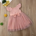 thumbnail image 2 of Douhoow 2-6Y Girl Dress Summer Flower Dress Birthday Dress Pink Lace Tulle Dress, 2 of 8