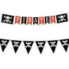 Pirate Party Skull & Bones Paper Garland and Pennant Banner Set