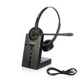 thumbnail image 1 of Auriculares inalámbricos Spracht DECT con micrófono, alcance de 350 m, conversación de 21 horas, 1 of 7