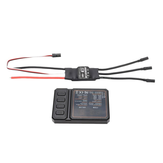 ESC Sin Escobillas RC, Salida BEC De 5V 2A, Protectores Múltiples, Controlador De Velocidad Eléctrico RC De 20A, Respuesta Rápida Del Acelerador Para Modelo De Avión