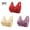 Red A1, variant on Plus Size Bra,3 Pack Womens Wireless Tank Style Bras Stylish Front Closure Soft Fabric Print Comfortable Everyday Bras for Ladies