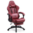 thumbnail image 1 of Silla Gamer Pro Dowinx | Ergonómica, Reclinable 180°, Masaje Lumbar USB, Reposapiés Retráctil, Ajustable | Cuero Sintético Premium, 1 of 9