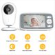 thumbnail image 1 of Cámara de Vídeo para Monitor de de 4 Pulgadas, Zoom Digital 3X, Audio Bidireccional, Visión Automática, Cámara de Seguridad HD, Enchufe Europeo, 1 of 5