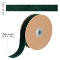 thumbnail image 3 of 1 rollo de cinta no elástica de 2,5 cm de ancho para accesorios de ropa, envoltura de regalos, cintas flocadas, cinta decorativa para bricolaje, para el hogar y la tienda (verde oscuro), 3 of 6
